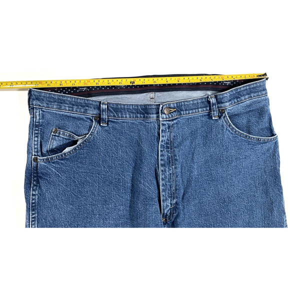 Wrangler Relaxed Fit Jeans for Men, Size 44x32 - Blue - Picture 6 of 9